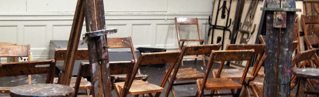 The Studio of the Art Students League of New York.