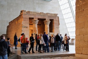 The Temple of Dendur in the Egyptian antiquities section of the Met.