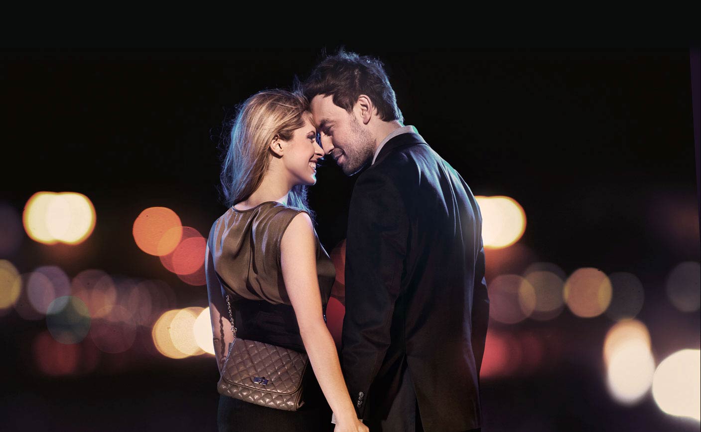 Couples weel dress in the outdoor