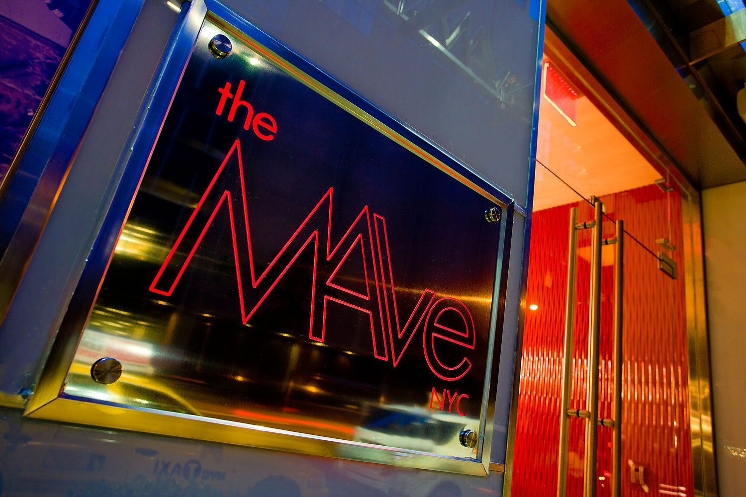 The MAve Hotel exterior and signage on Madison Avenue