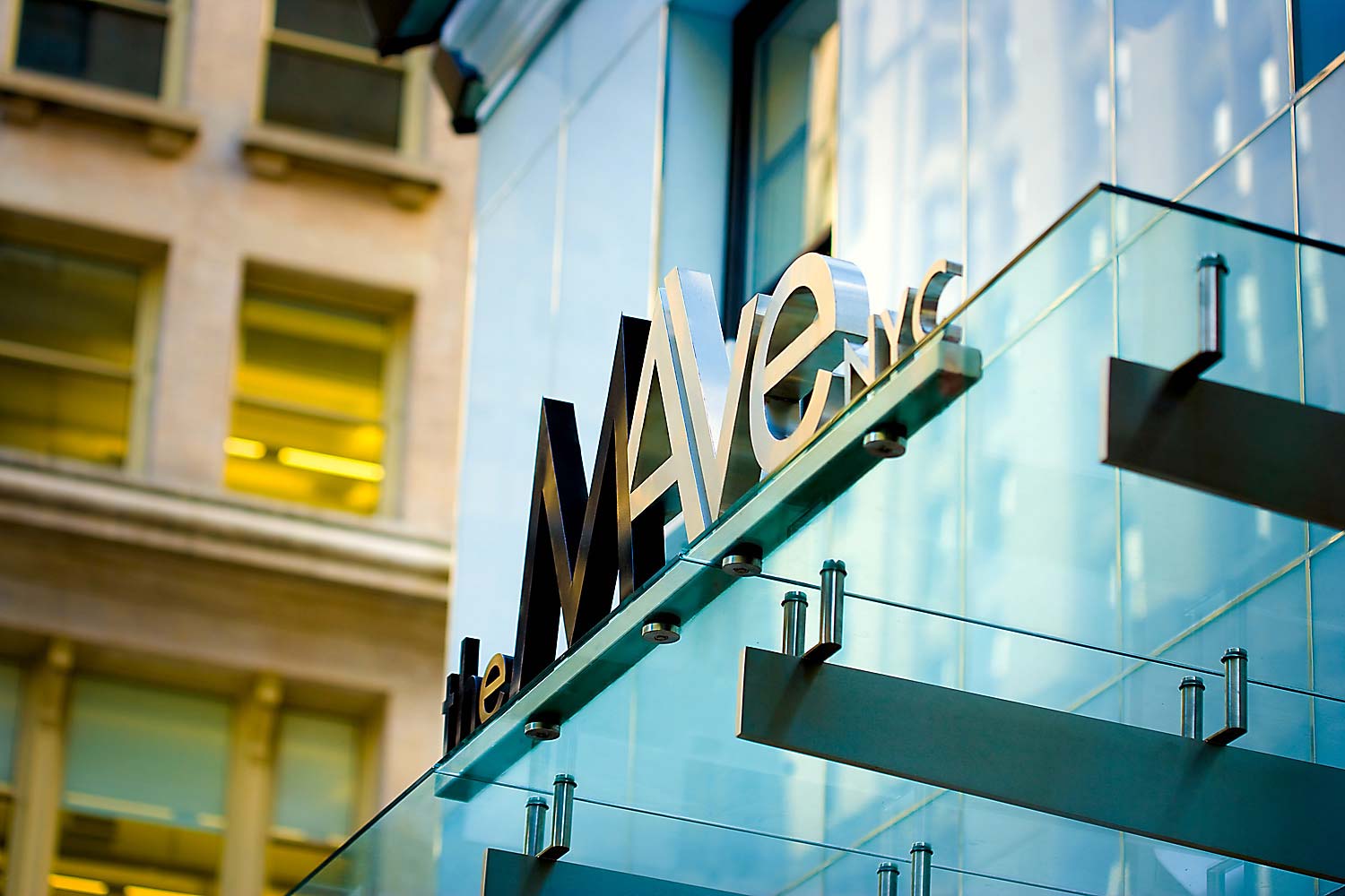 The MAve Hotel entrance on Madison Avenue, Flatiron District